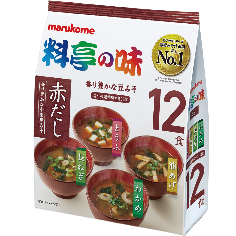 料亭の味みそ汁 赤だし 12食 マルコメ