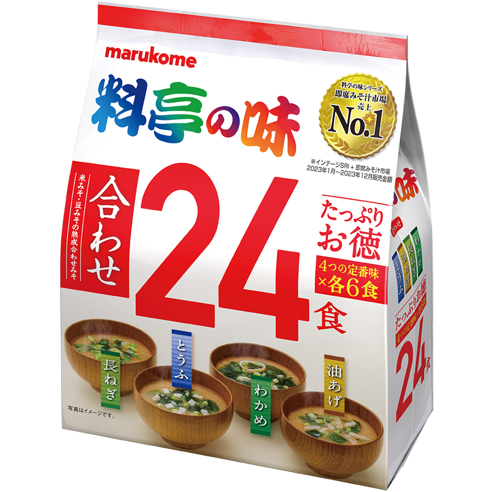 マルコメ　セット売り たっぷりお徳 料亭の味 24食｜マルコメ