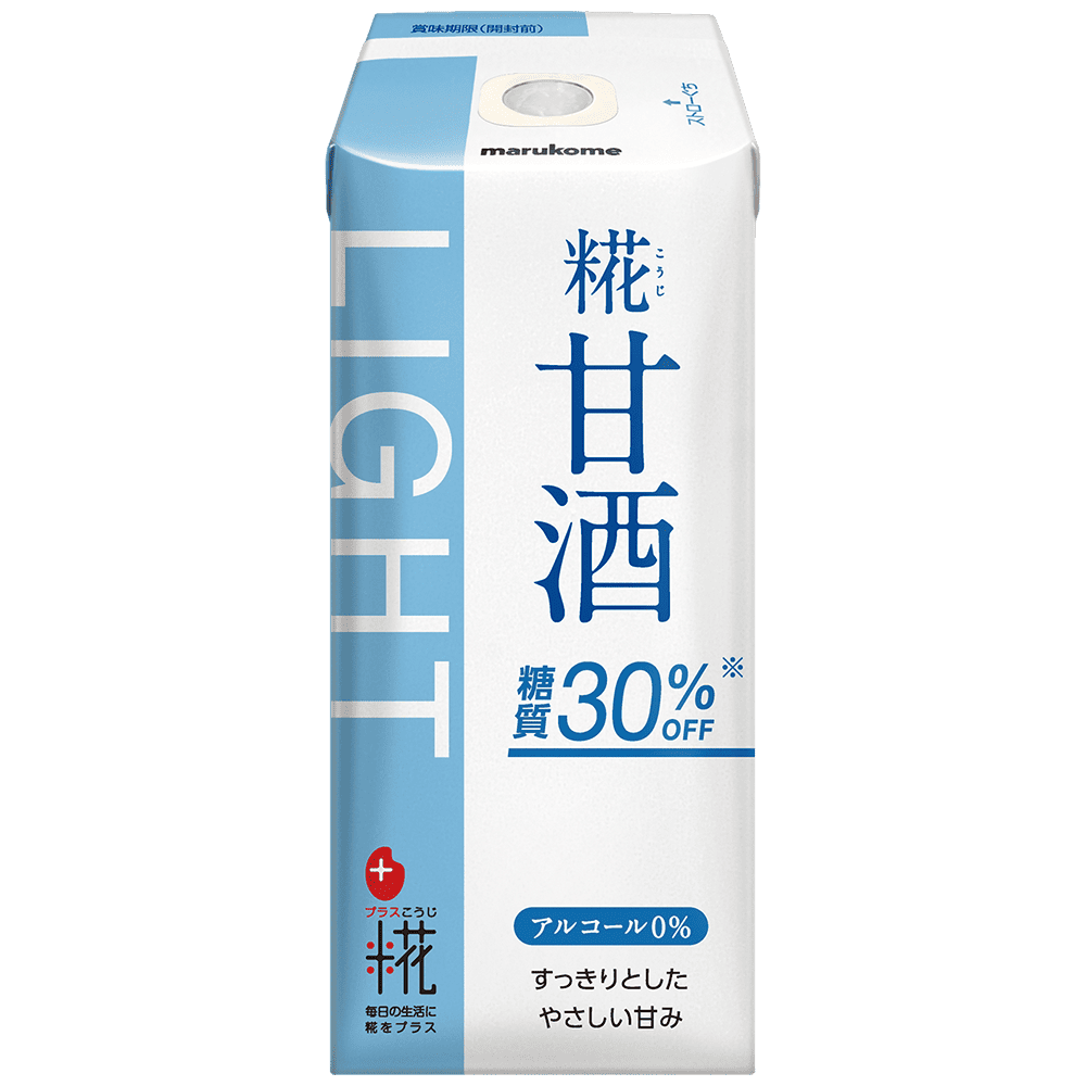 プラス糀 糀甘酒 糖質30％オフ 165ml｜マルコメ