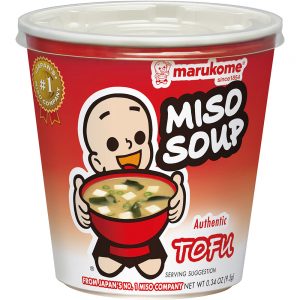 Soupe miso lyophilisée au tofu format cup
