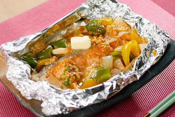 Salmon Baked in Foil with Shoyu Koji