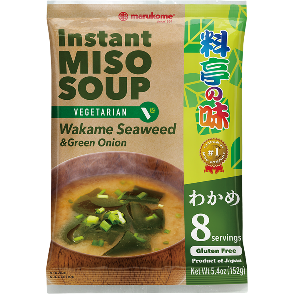Instant Ryotei No Aji Miso Suppe Wakame Seetang Vegetarier