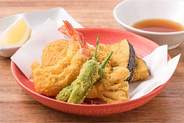 Perfektes Tempura mit Sojamehl