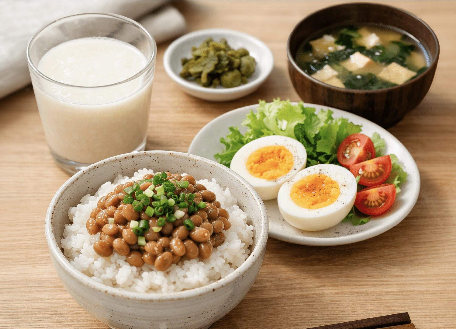 発酵食品や朝食をしっかり食べよう！