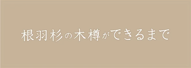 根羽杉の木樽ができるまで