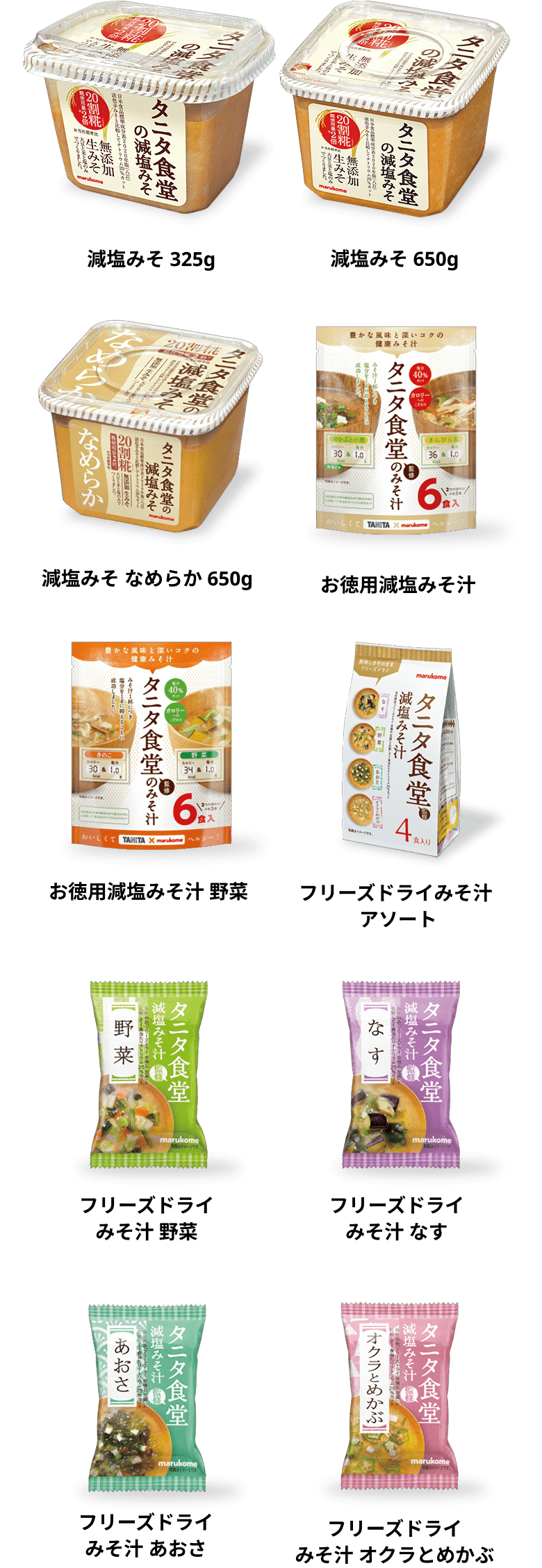 対象商品タニタ食堂監修シリーズ