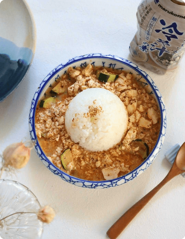 ピリ辛の冷や汁ごはん