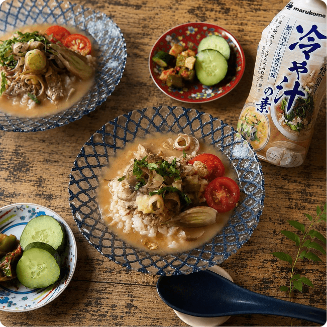 鯖缶カレーマヨの冷や汁