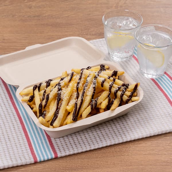 糀甘酒チョコソースのフライドポテト