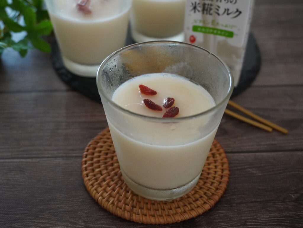 米糀ミルクの杏仁豆腐風