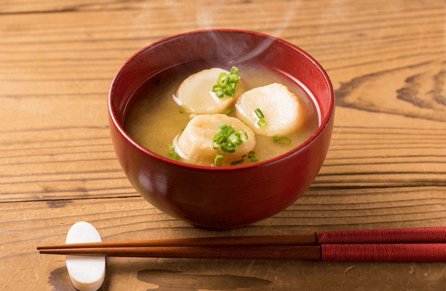 麩とねぎのおみそ汁