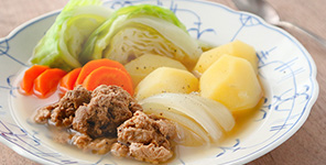 大豆のお肉でヘルシー野菜ごろごろポトフ