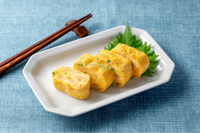 大豆のお肉入り卵焼き