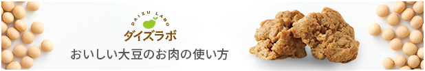 ダイズラボ おいしい大豆のお肉の使い方