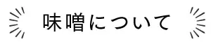 味噌について