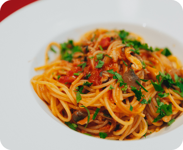 ボスカイオーラ(木こり風トマトソース)