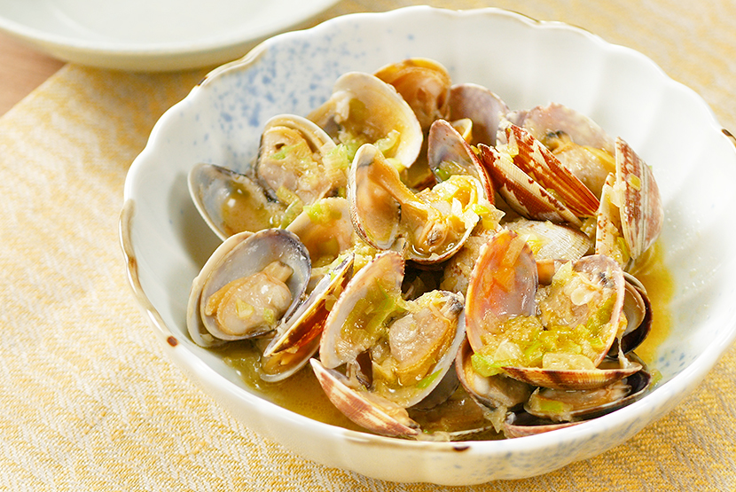 あさりの生姜みそオイル蒸し