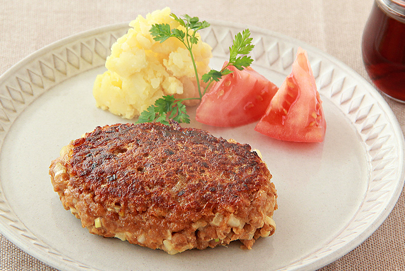 大豆のお肉100%置き換えハンバーグ