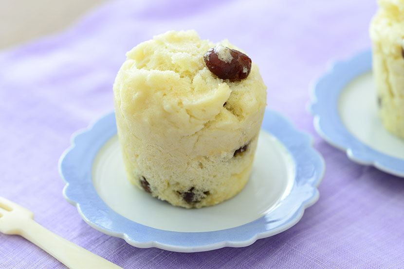 糀甘酒と豆の蒸しパン