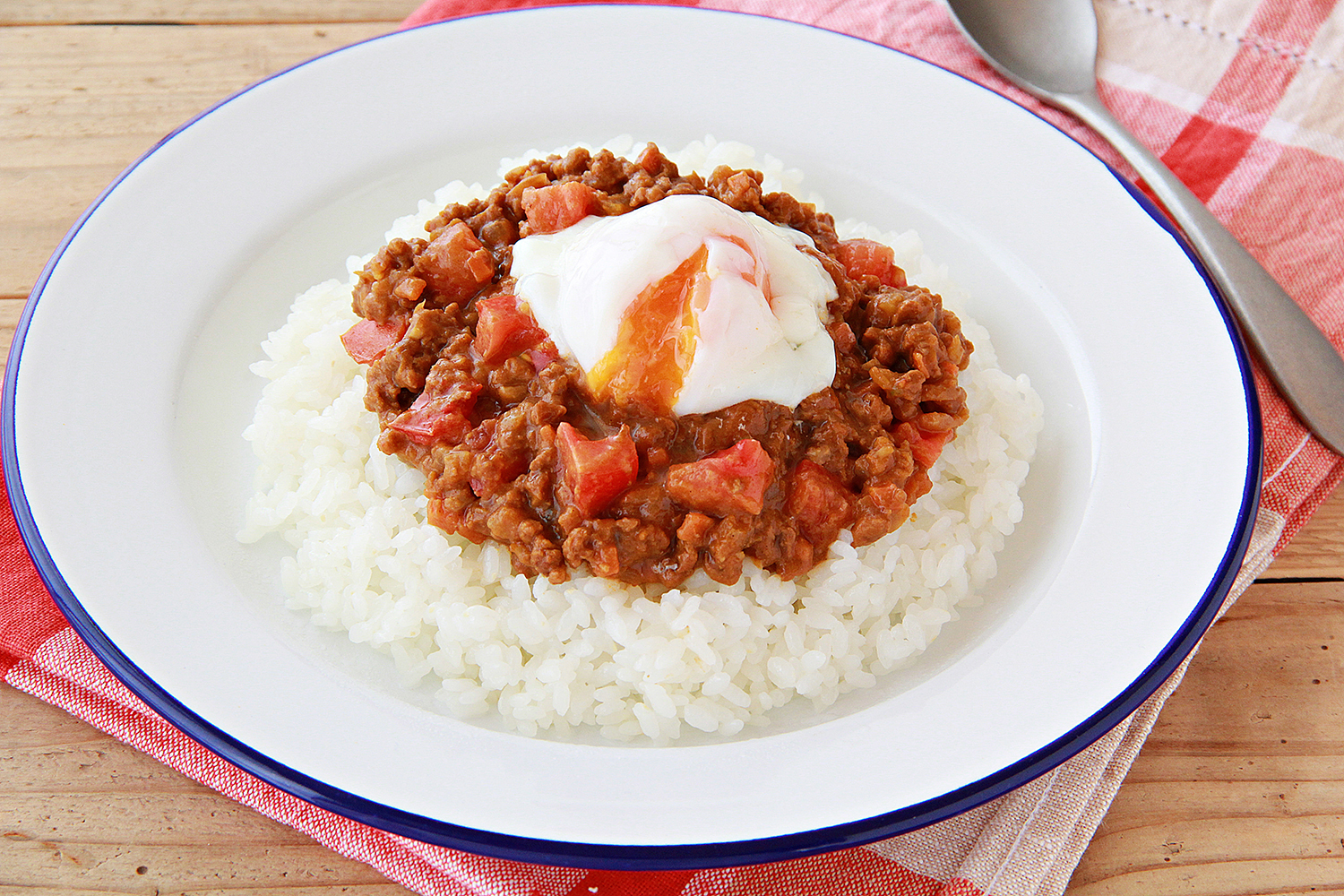 大豆のお肉のキーマカレー