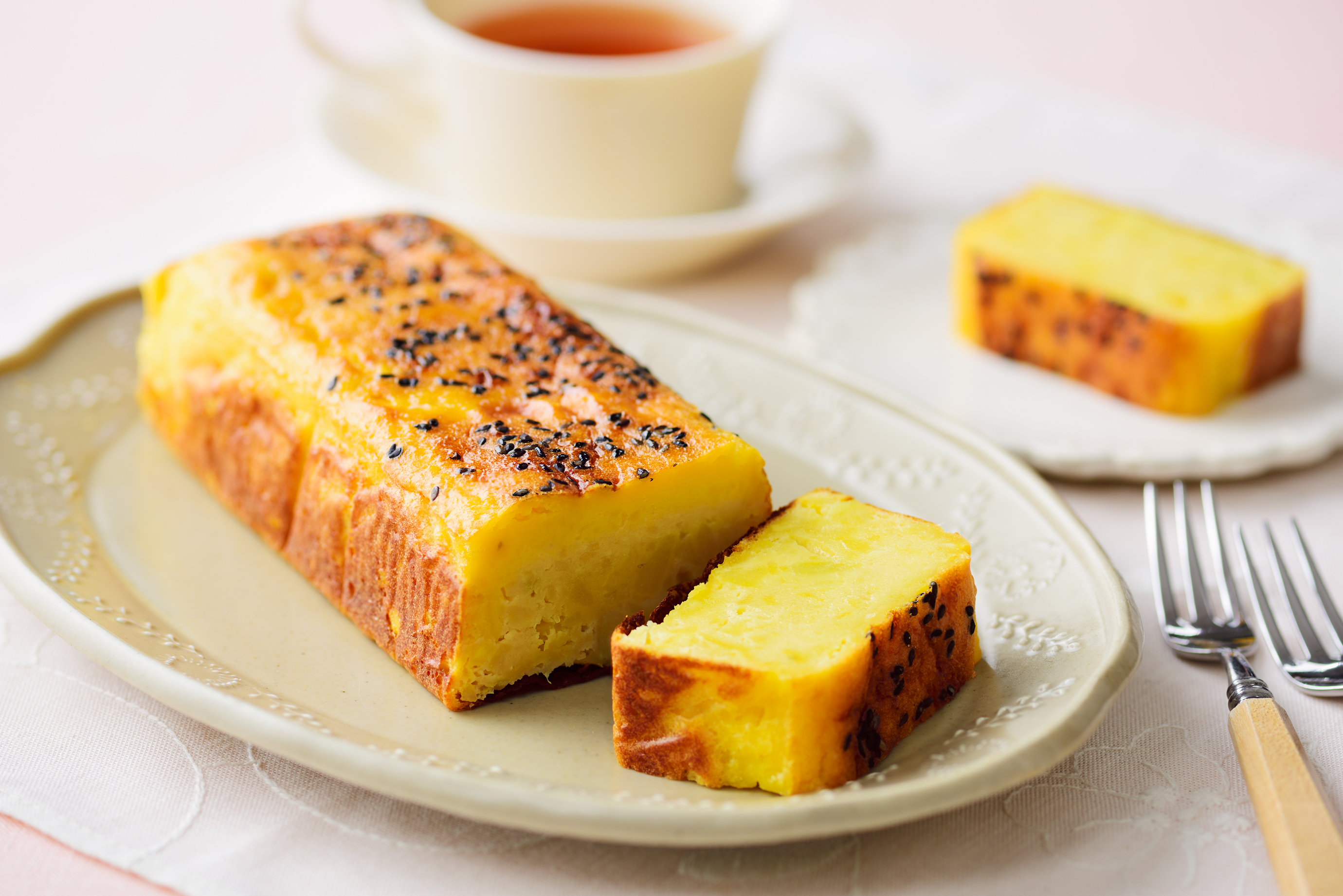 糀甘酒とさつまいものチーズケーキ