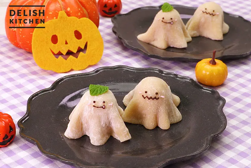 糀甘酒の自然な甘さ!ハロウィンかぼちゃ大福