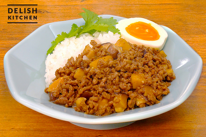 大豆のお肉で!ルーローハン風