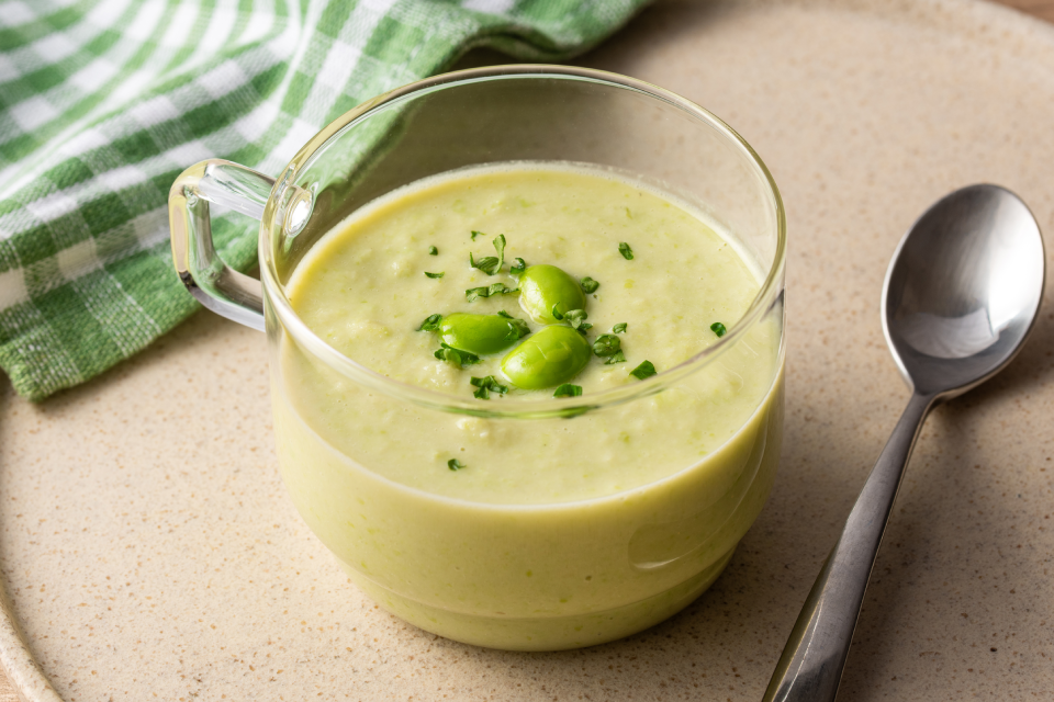 枝豆と糀の濃厚ポタージュ