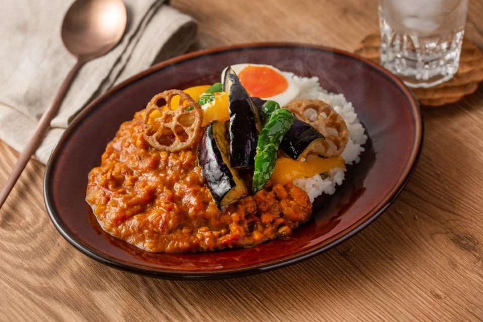 大豆のお肉と糀のスパイスカレー